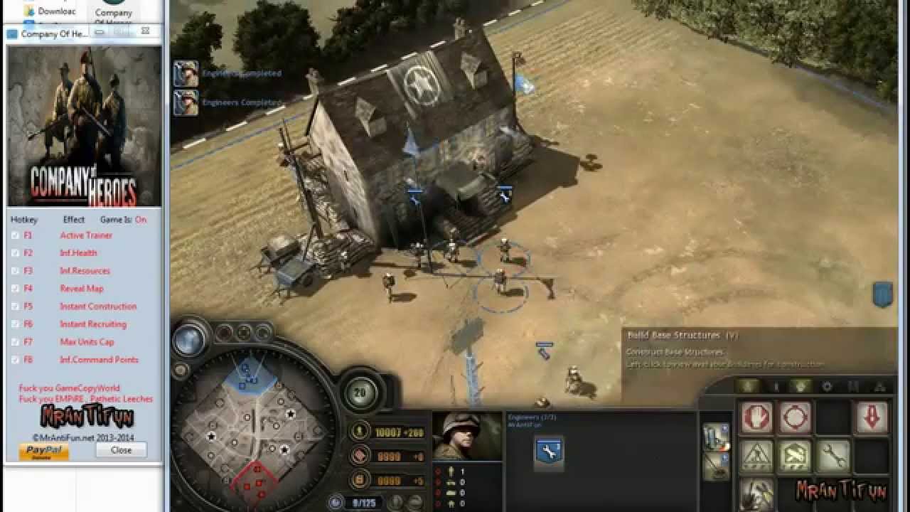 company of heroes 2 consol cheats video